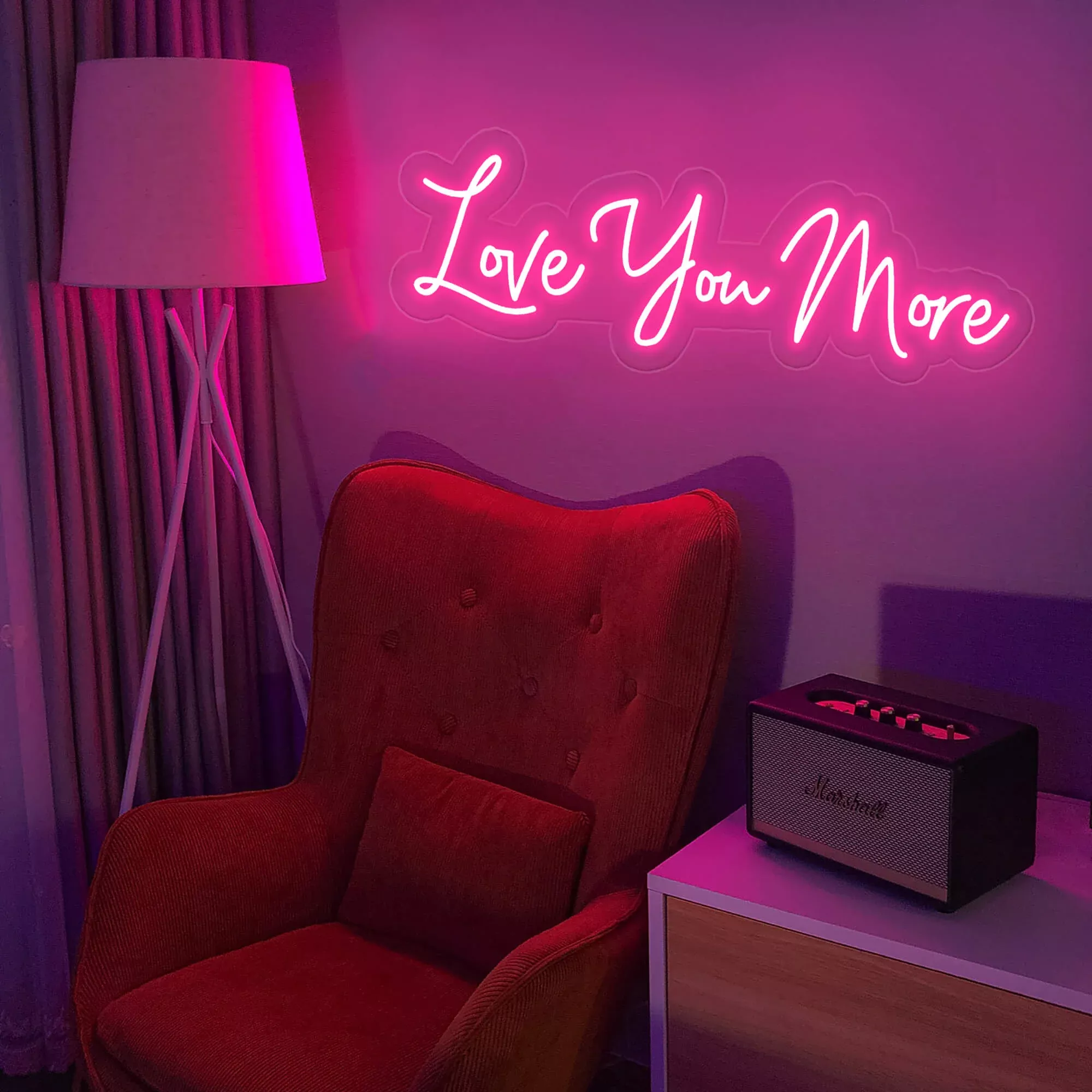 Love You More Neon Sign Led Light Neon Love Sign
