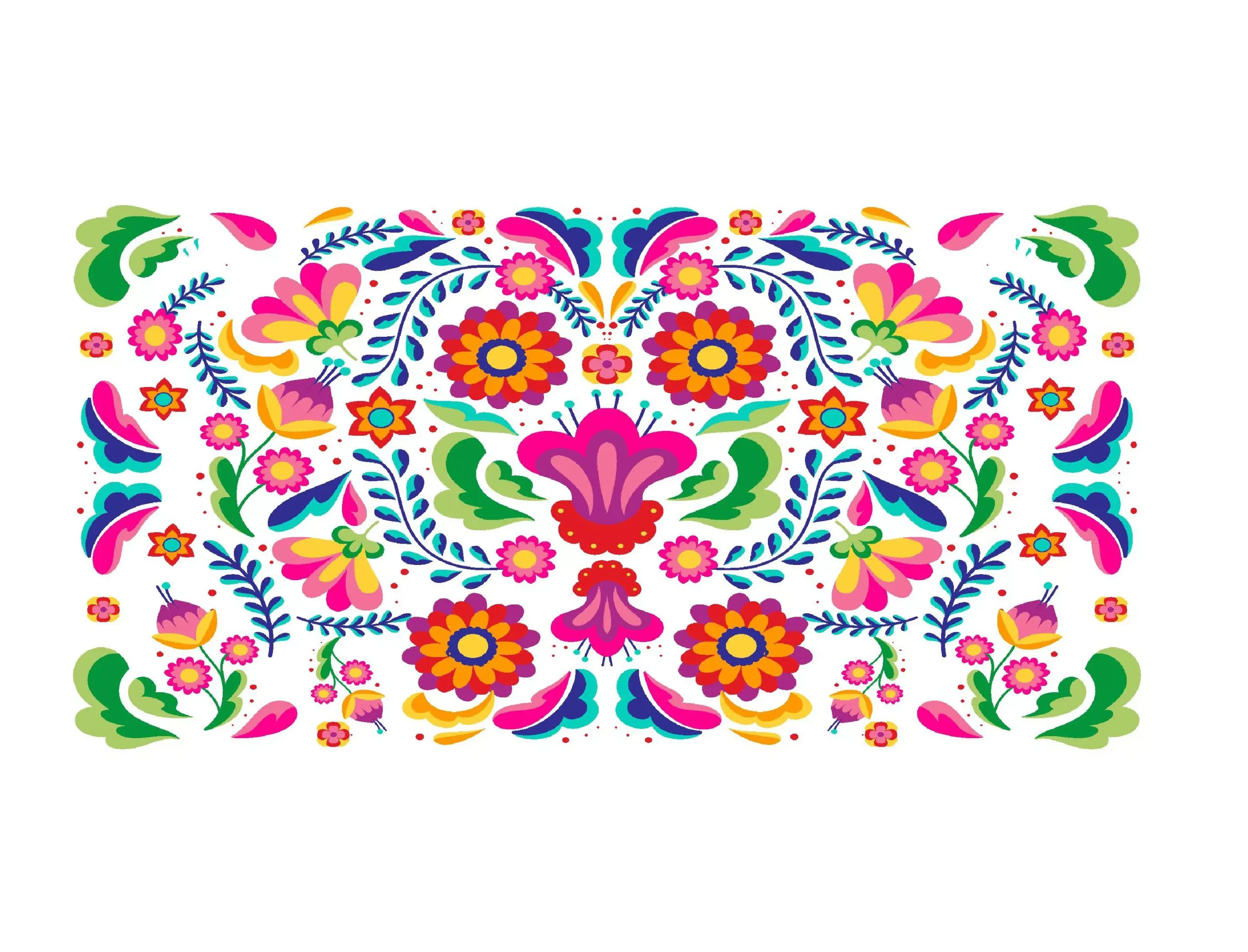 Mexican Embroidery Cake Strip