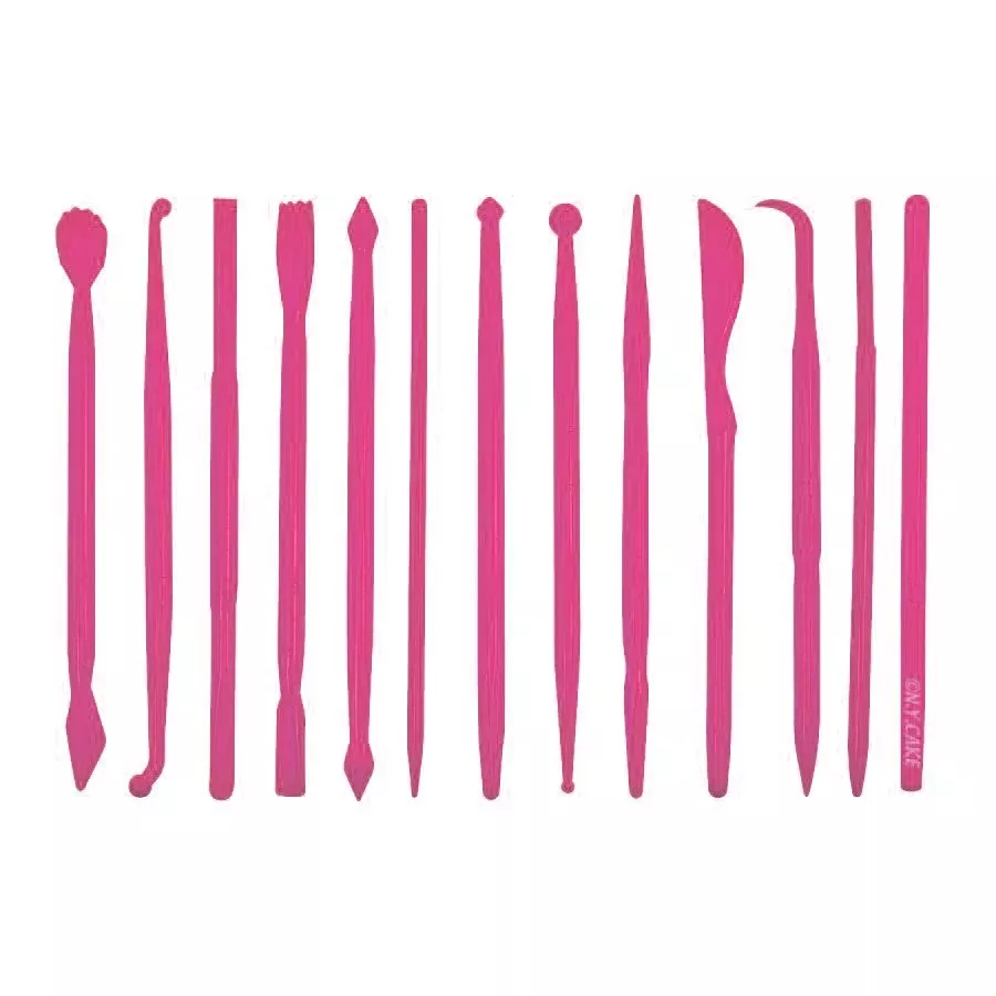 Mini Gum Paste Modeling Tool Set – Fondant & Cake Decorating Tools (13 Pc)