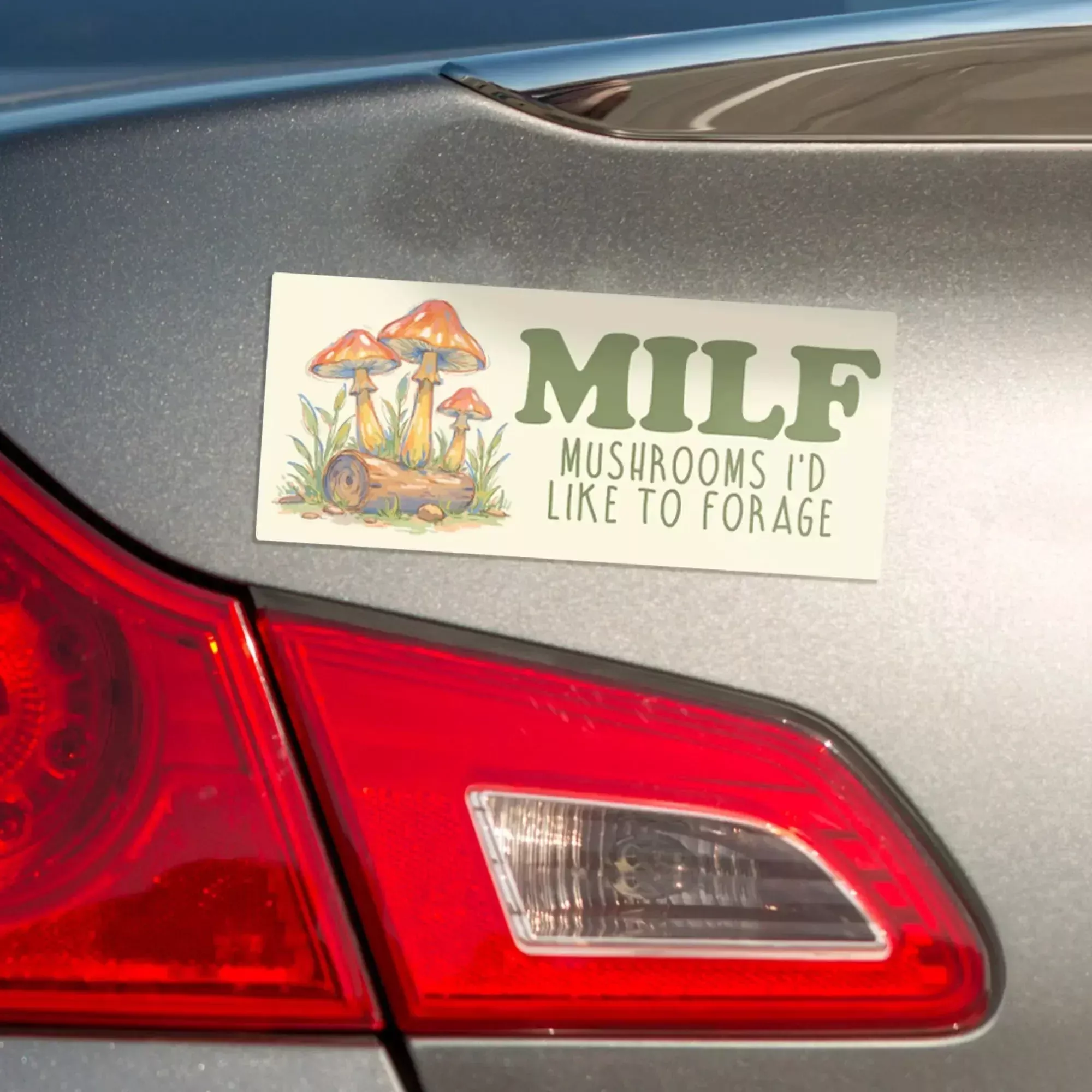 Mushrooms Magnet Bumper Sticker