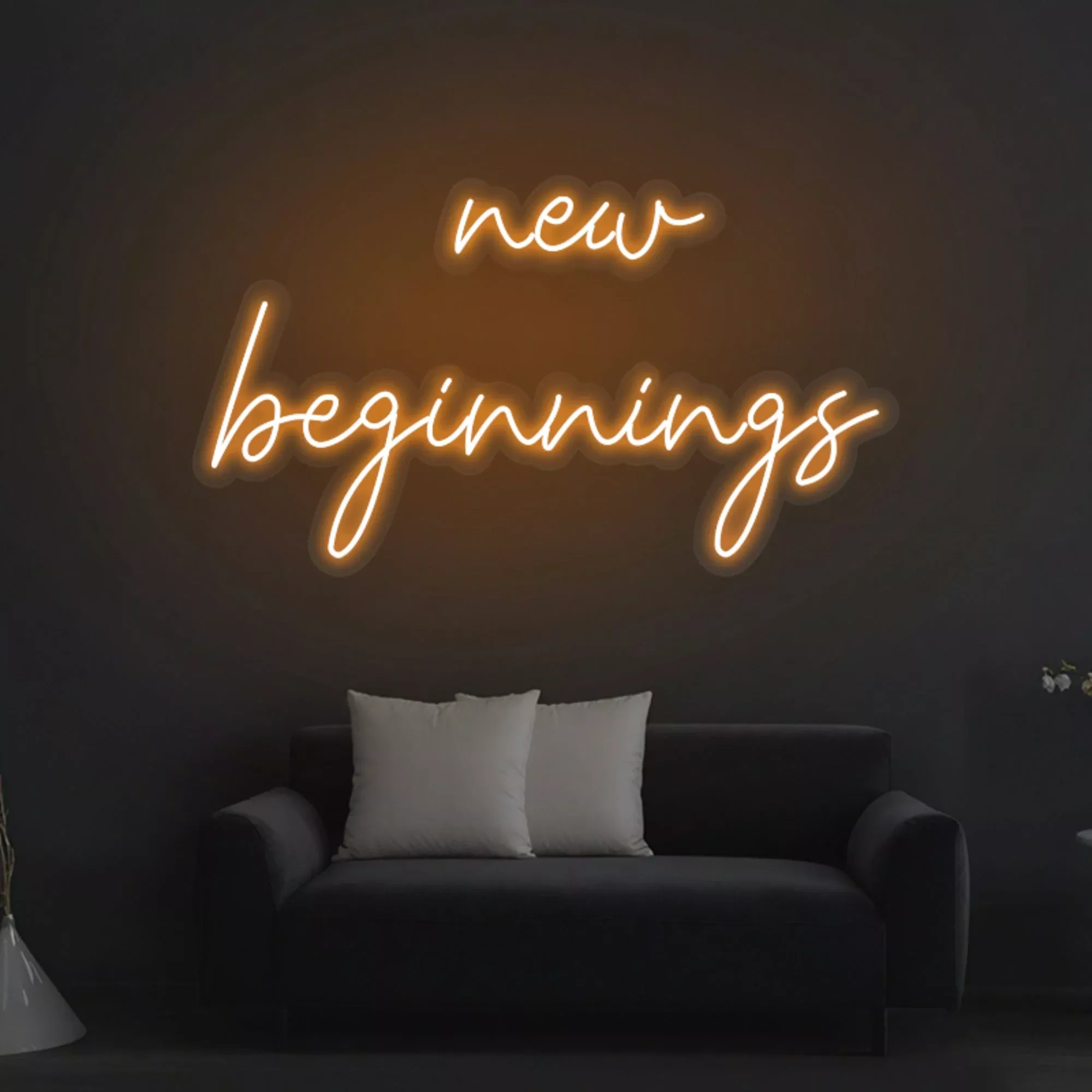 "New Beginnings" Neon Sign