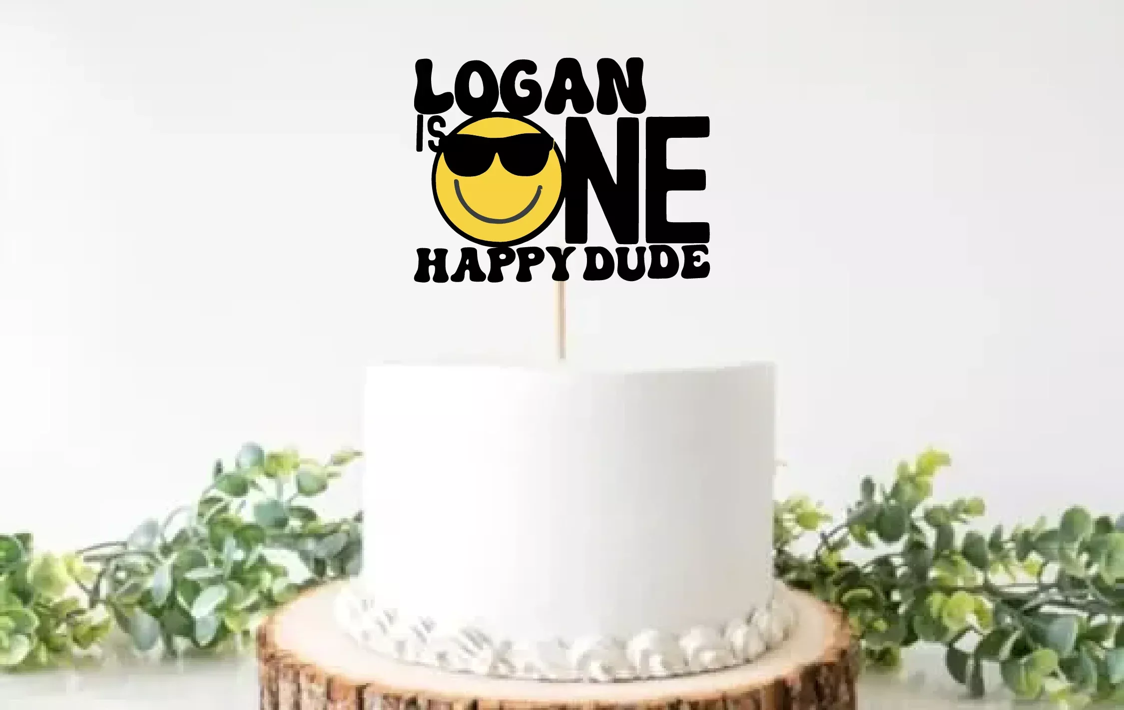One Happy Dude Cake Topper
