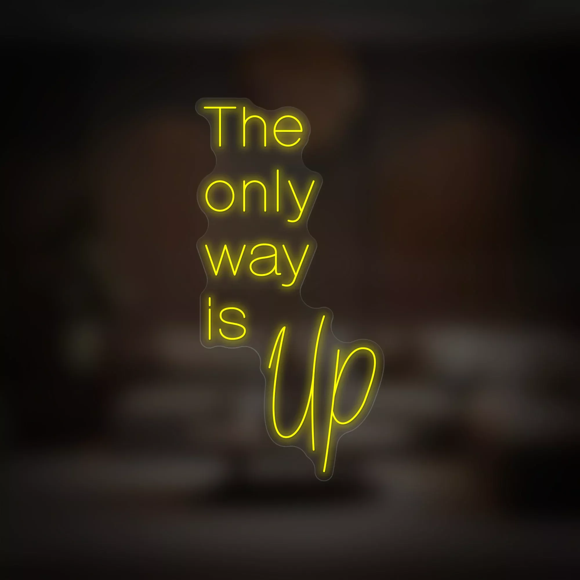 "The Only Way Is UP" Neon Sign
