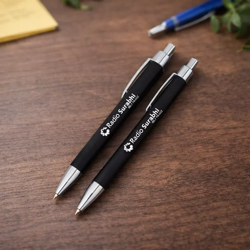 Personalized Leatherette Engraved Pen – Custom Name or Logo Pen, Corporate Gift, Business Giveaway