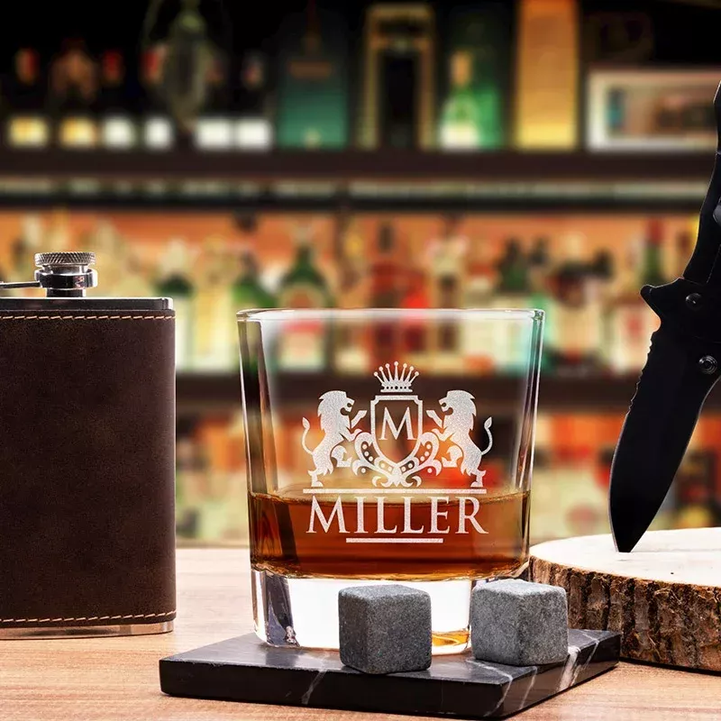 Personalized Whiskey Glass For Men Who Love To Drink