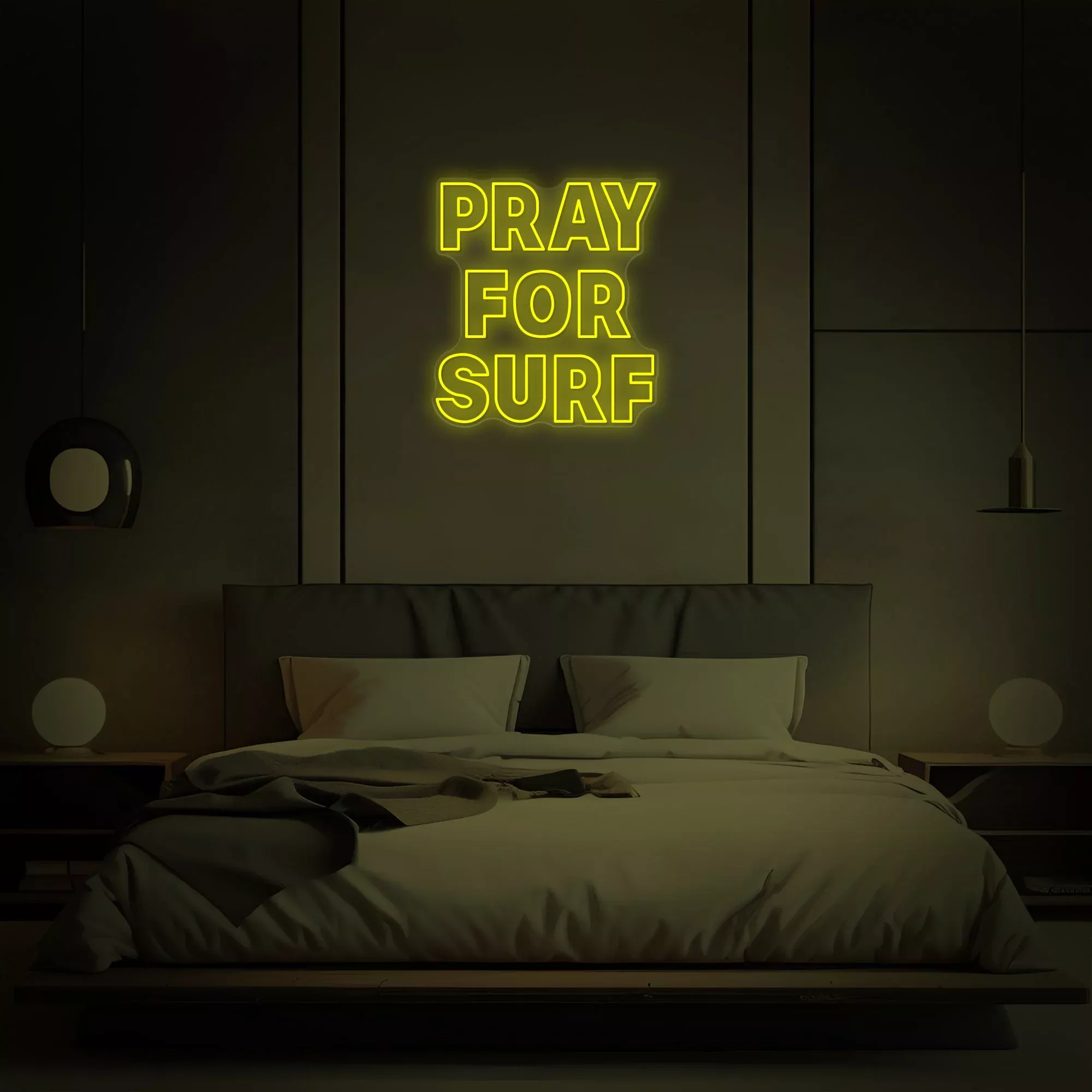 "PLAY FOR SURF" Neon Sign