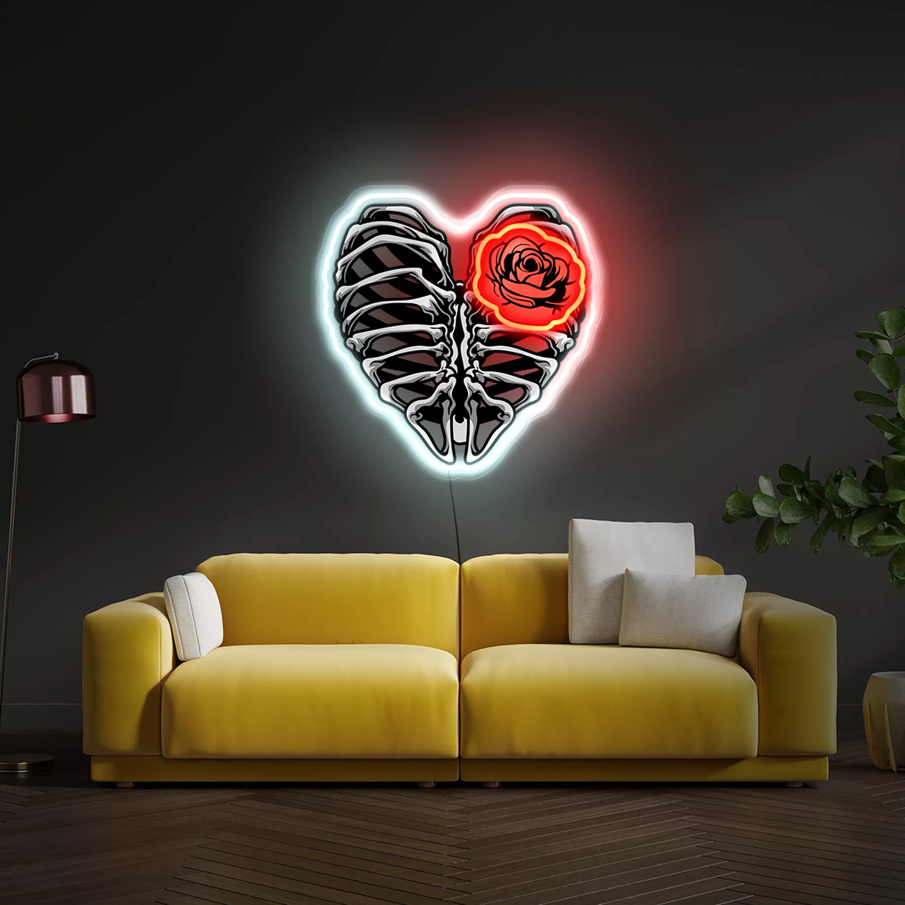 Rib Blossom Neon Sign