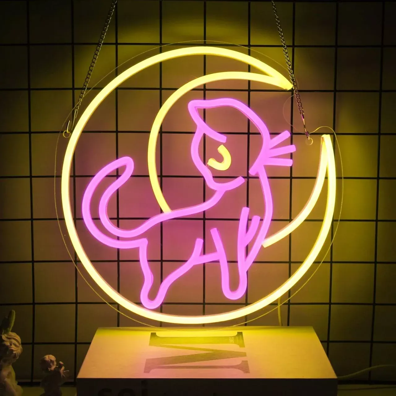 Sailor Moon Luna Cat Neon Sign