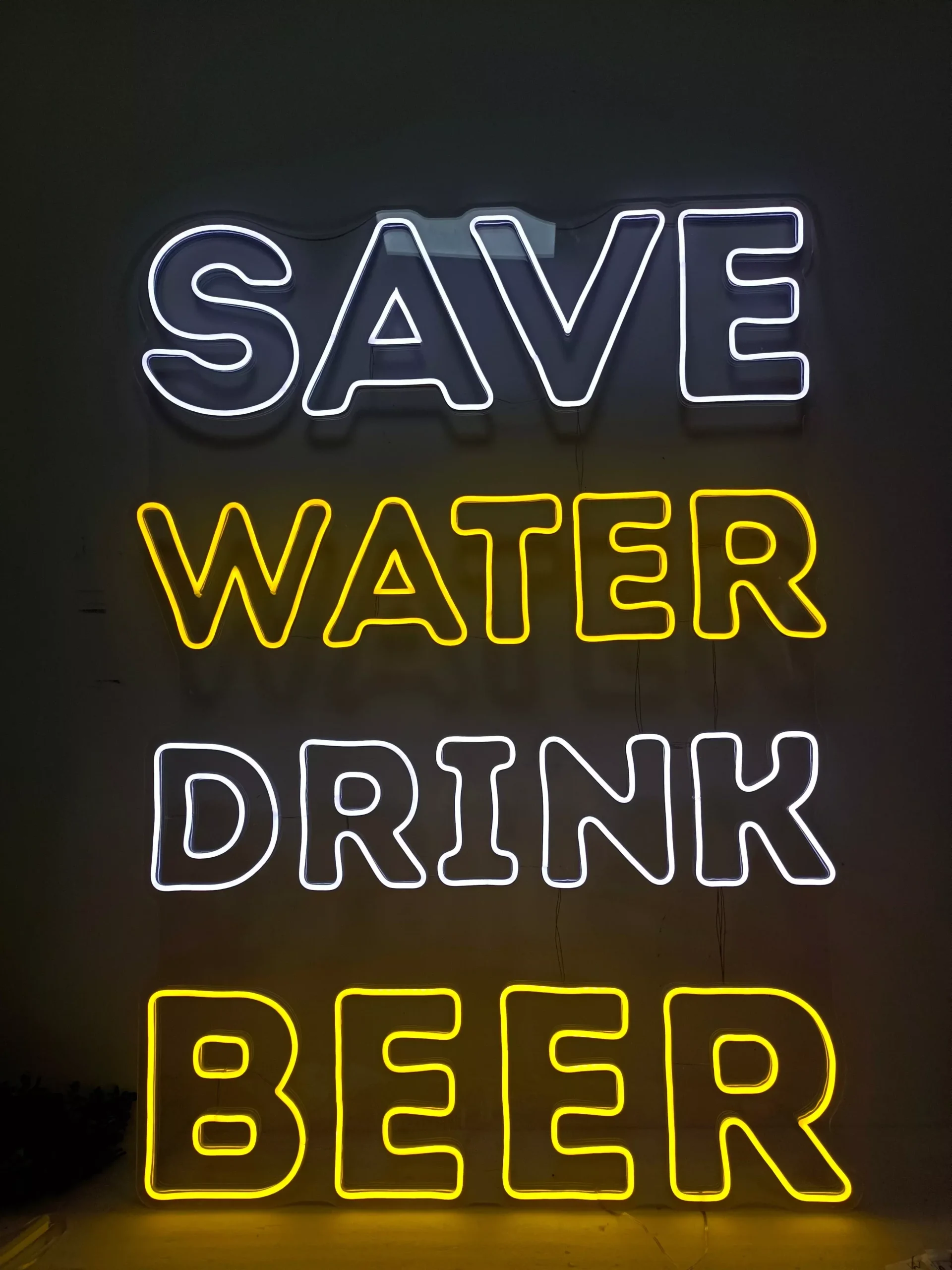 Save Water Drink Beer Neon Sign
