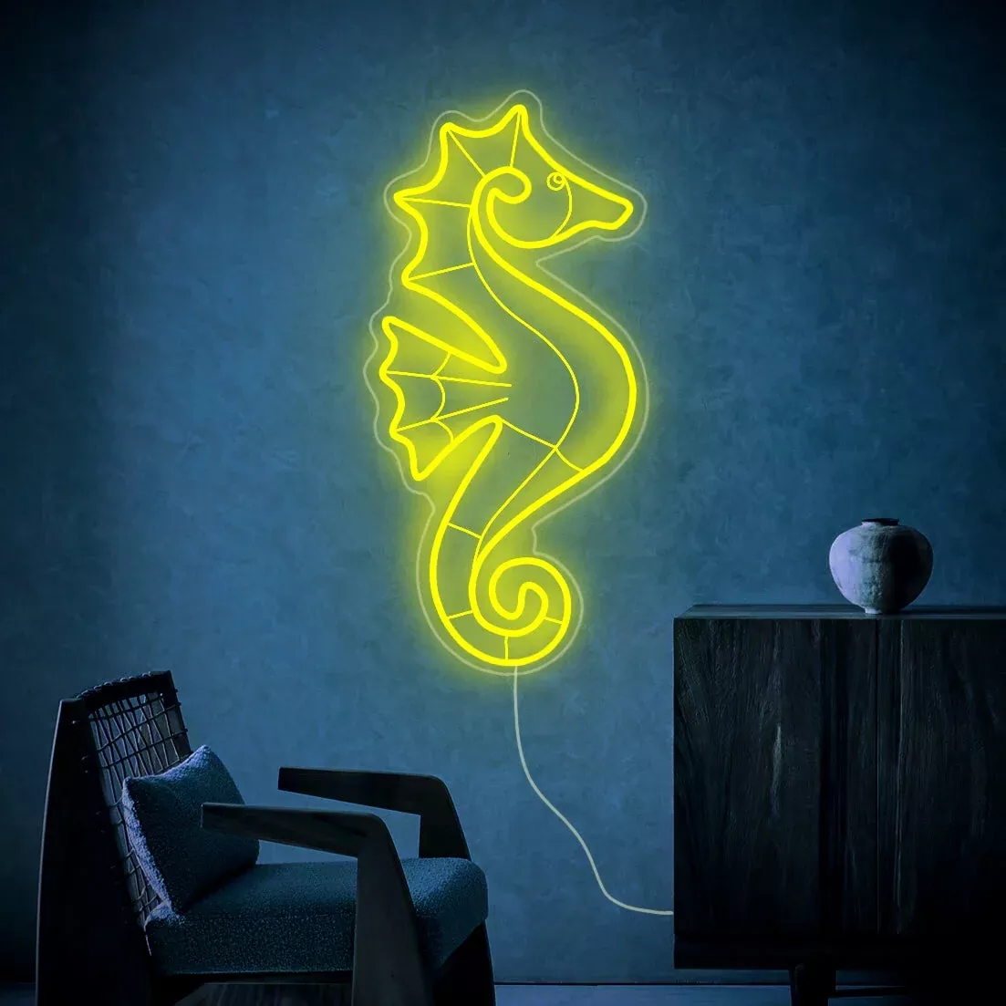 Seahorse Neon Sign