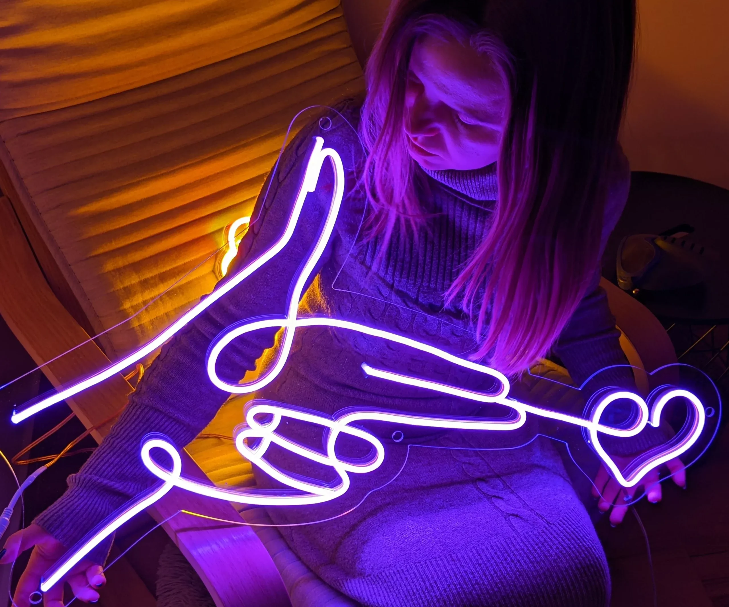 Shooting Heart LED Neon Sign