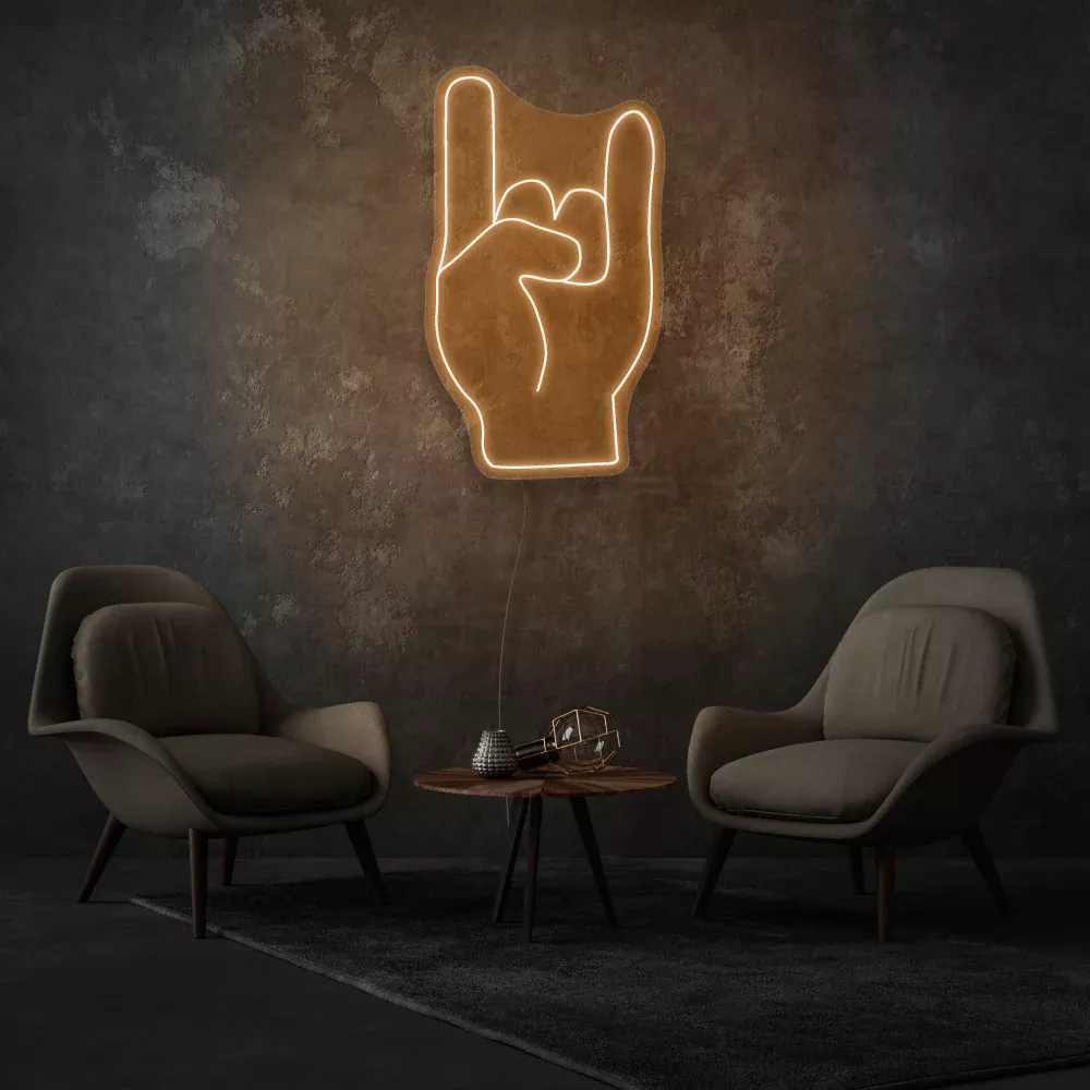 Sign Of The Horns LED Neon Sign