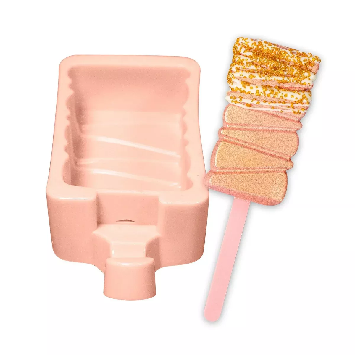 Single Drizzle Square Shaped Cakesicle Mold
