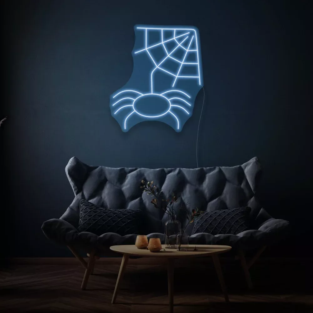 Spider With Web Led Neon Light