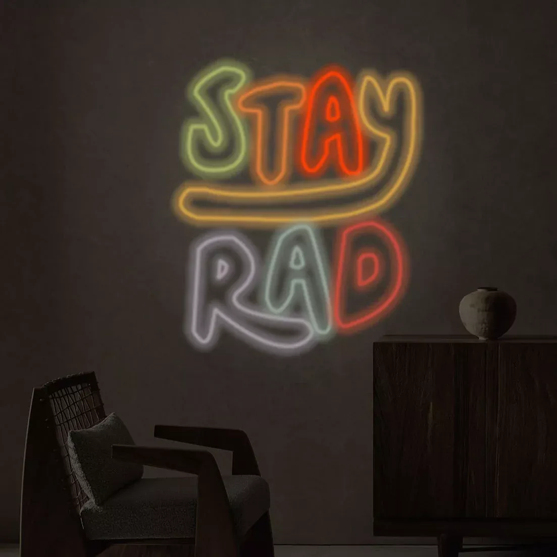 Stay Rad Neon Sgin