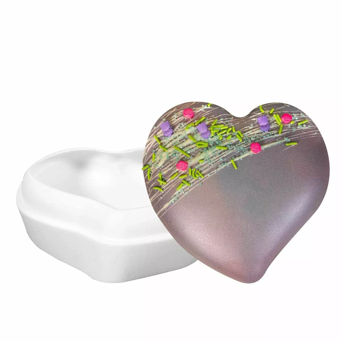 Stylized Heart Chocolate & Cake Mold