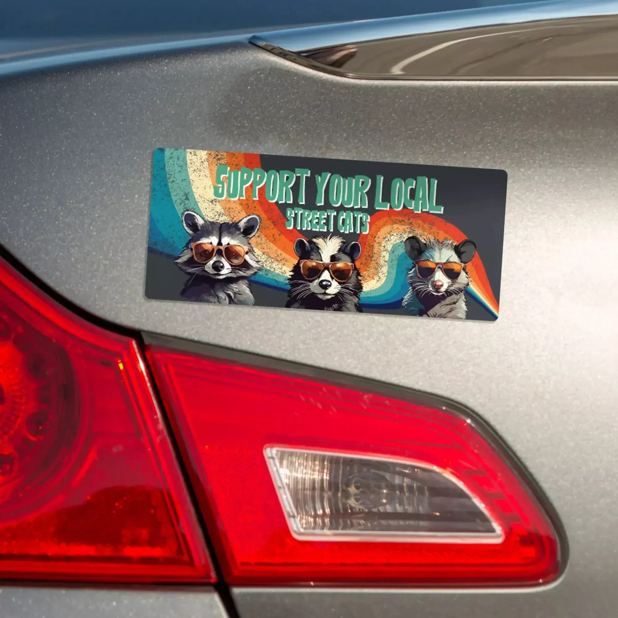 Support Your Street Cats Magnet Bumper Sticker