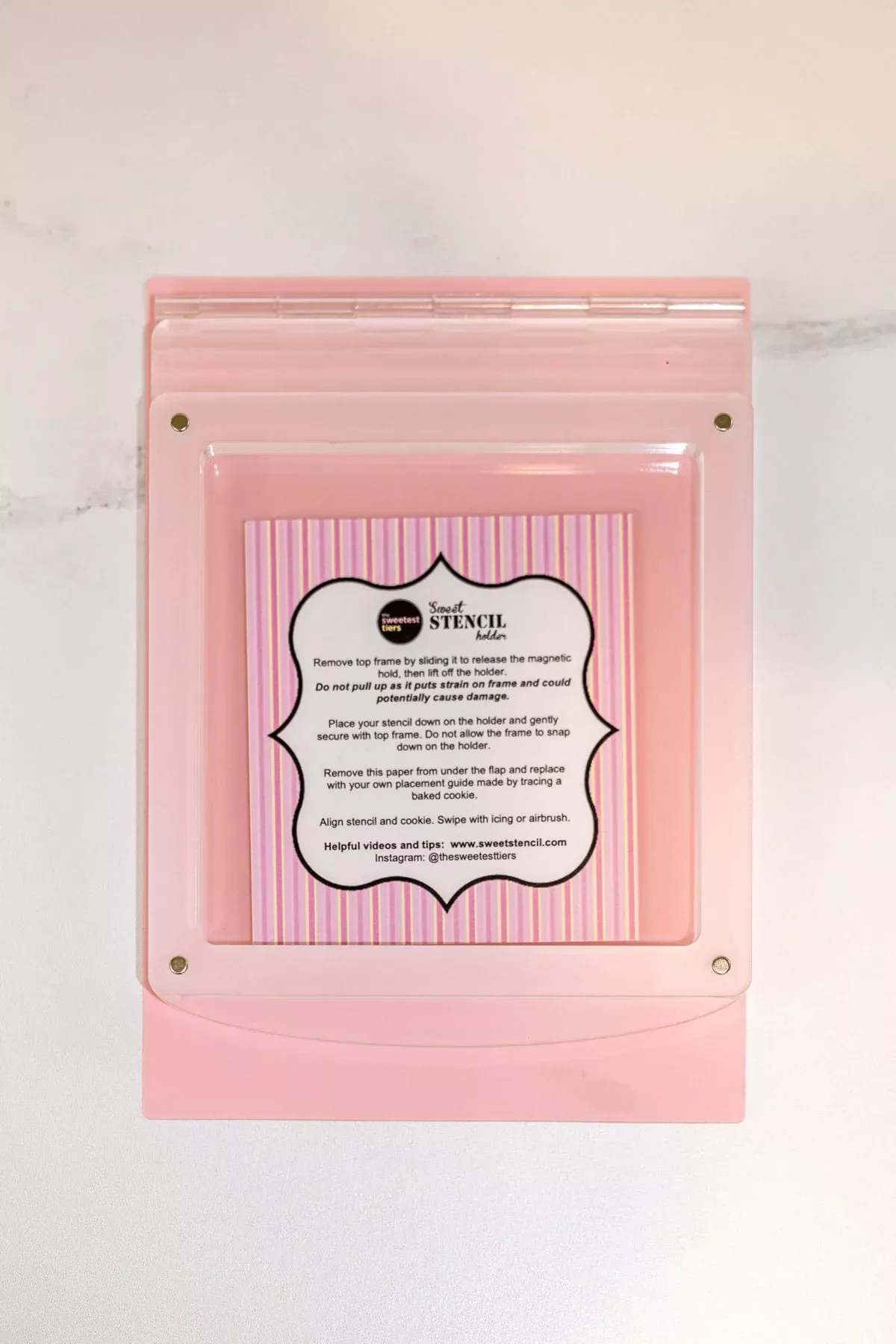 The Sweetest Tier Stencil Holder