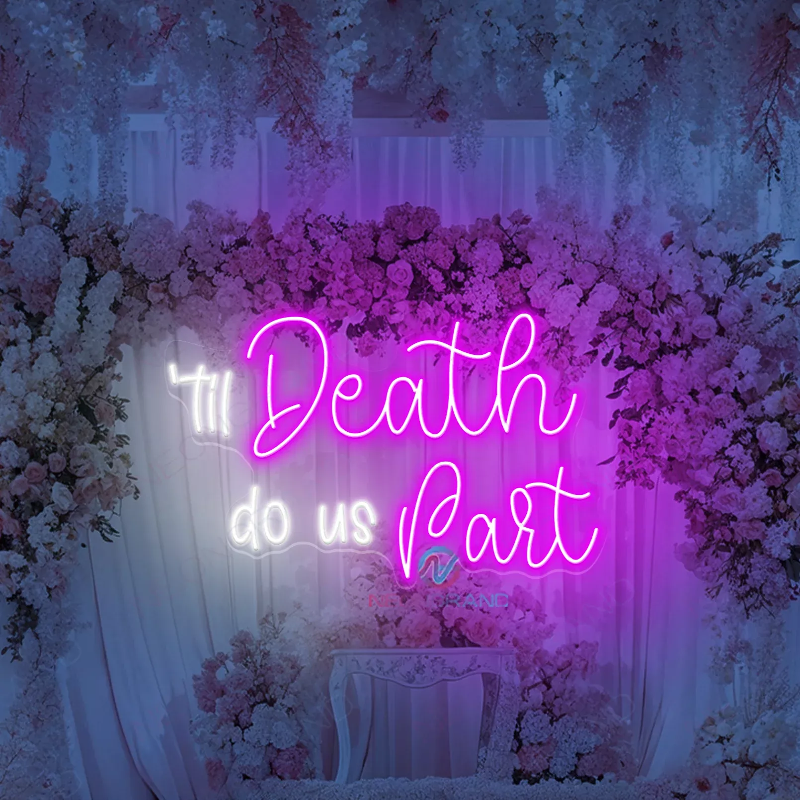 'Til Death Do Us Part Neon Sign Wedding Led Lights