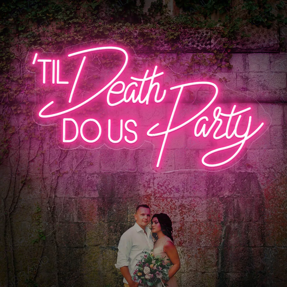 Til Death Do Us Party Neon Sign Led Light