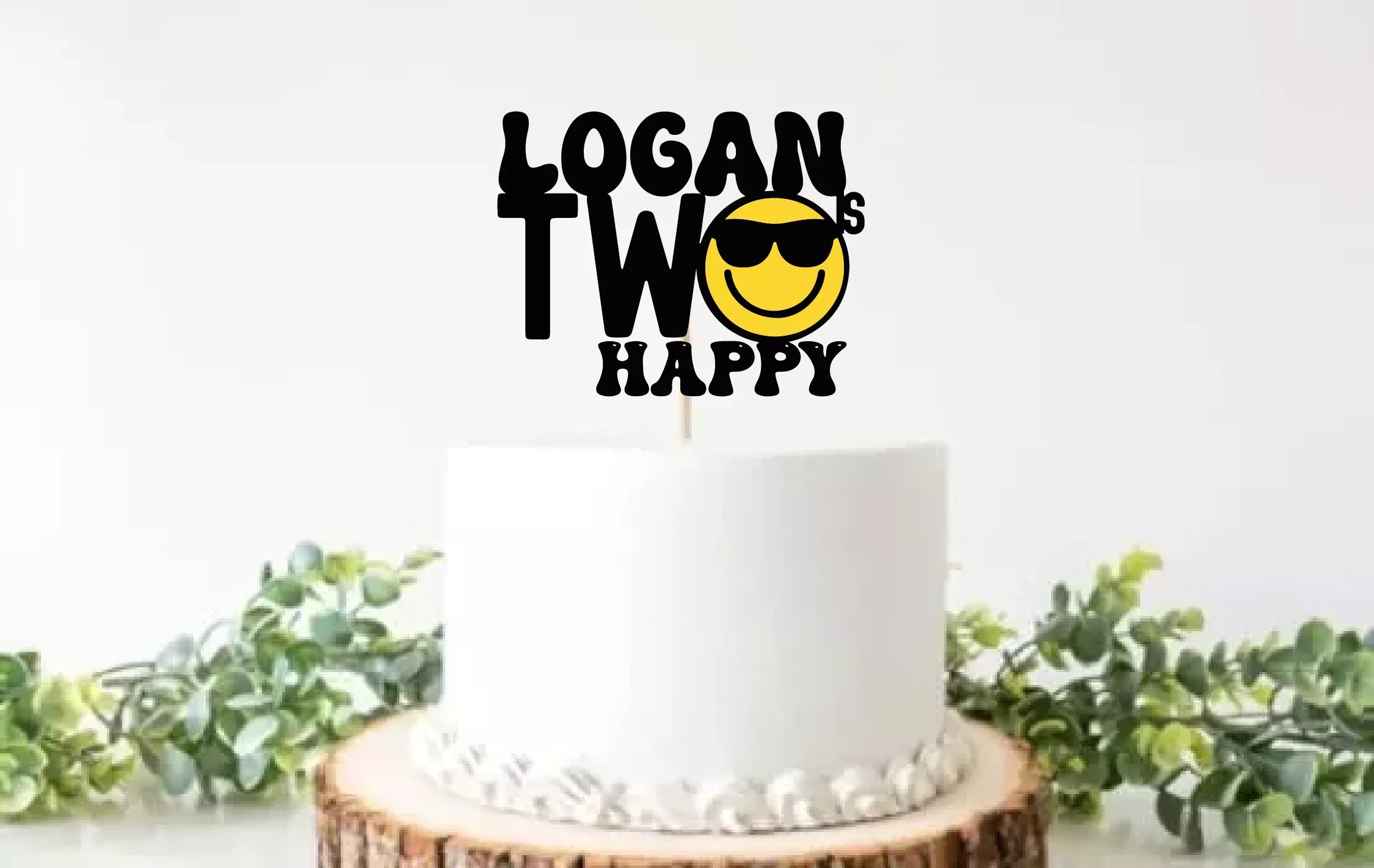 Two Happy Dude Cake Topper