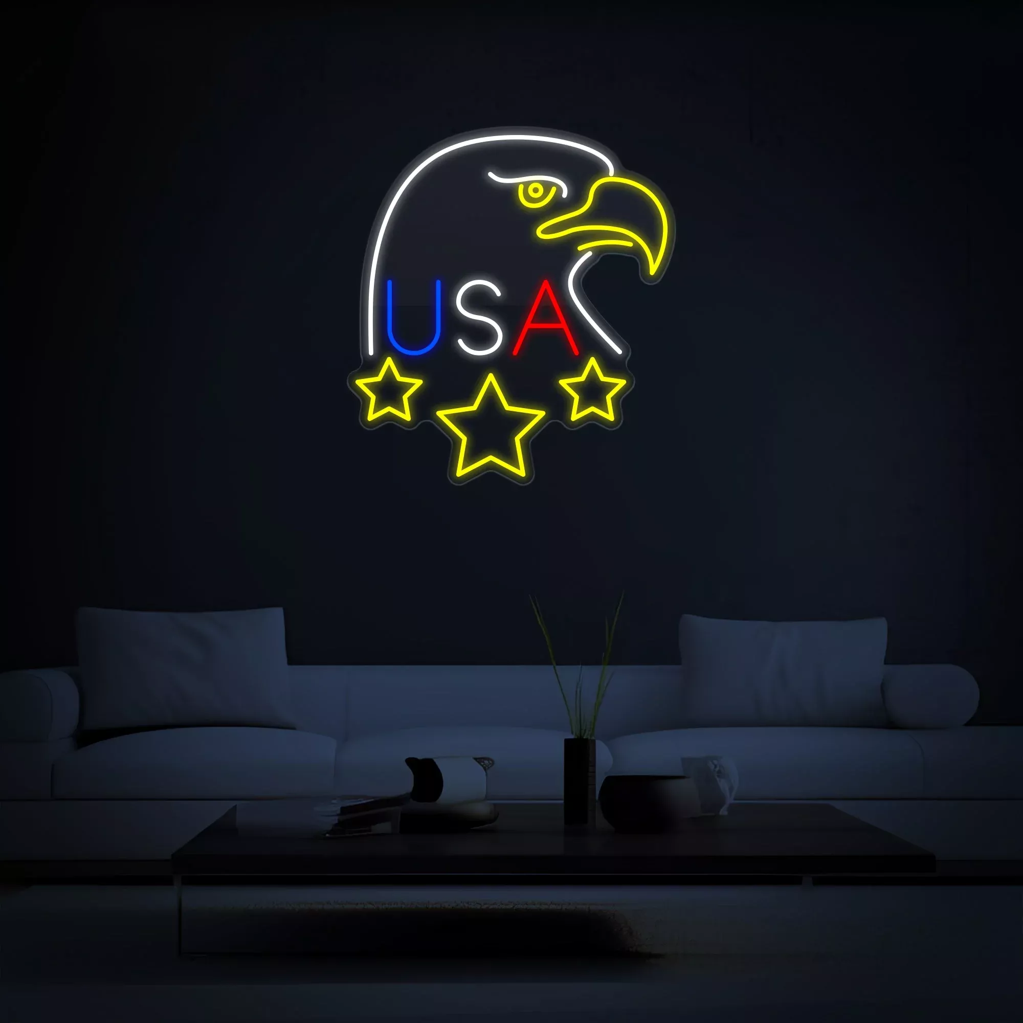 Usa Eagle Neon Sign