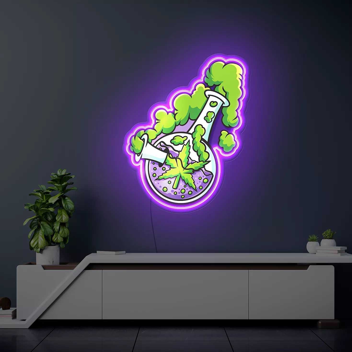 Weed Bong Neon Sign