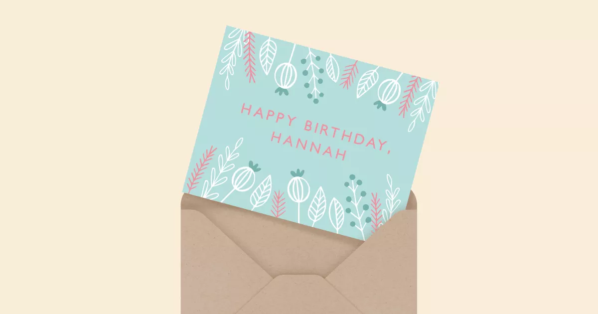 Winter Florals Birthday