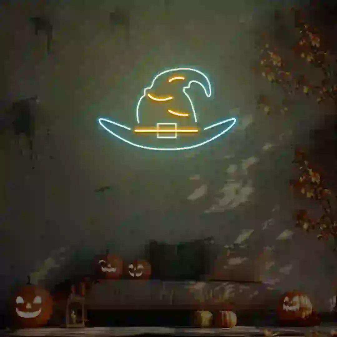 Witch Hat Neon Sign