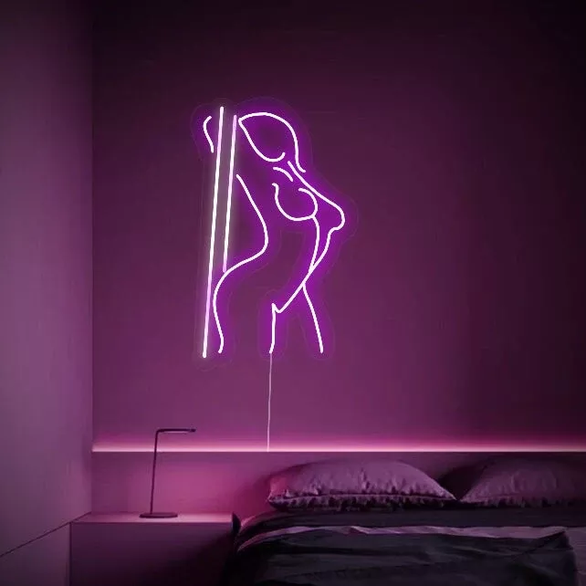 Woman Body Dancing Neon Sign
