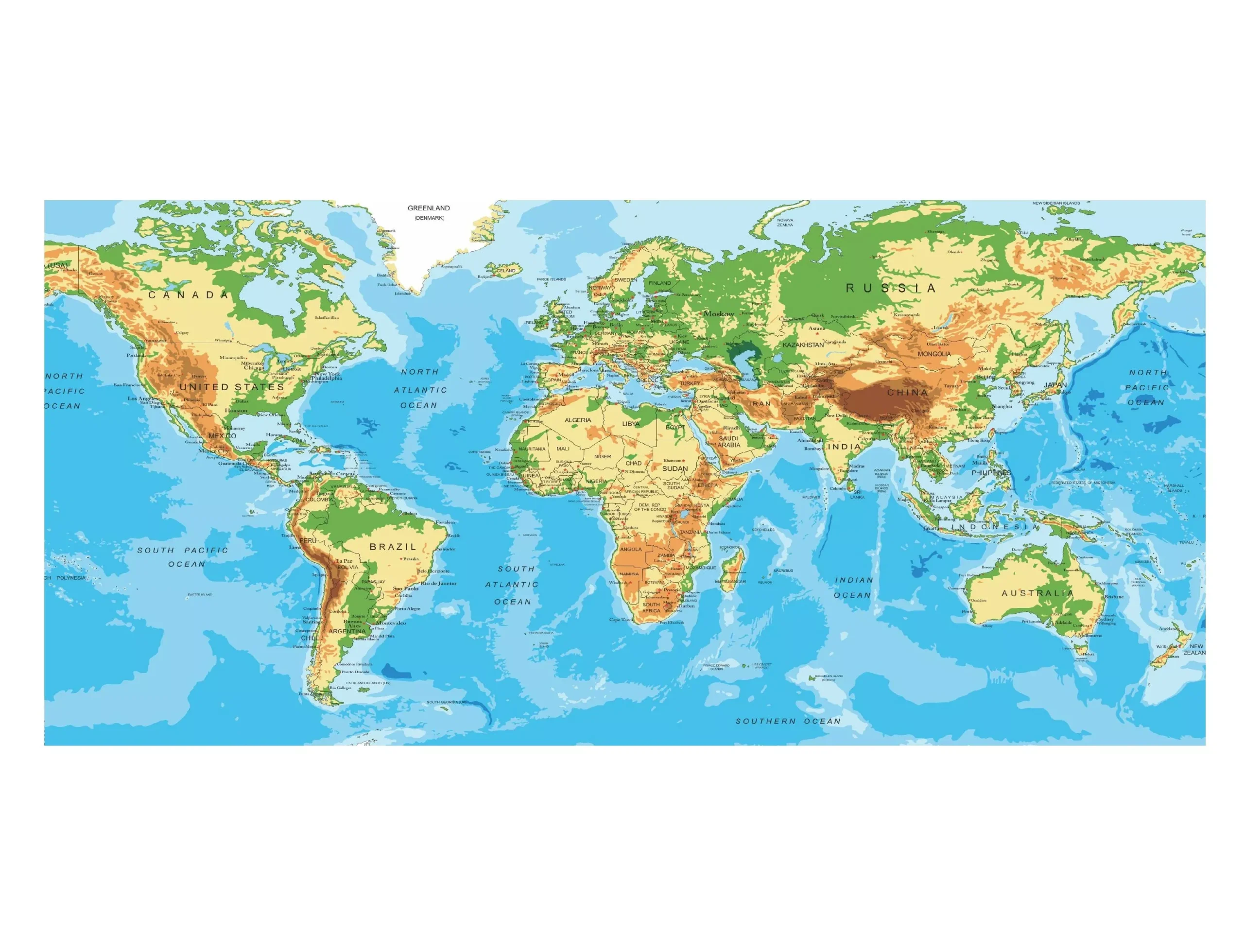 World Map Cake Strip