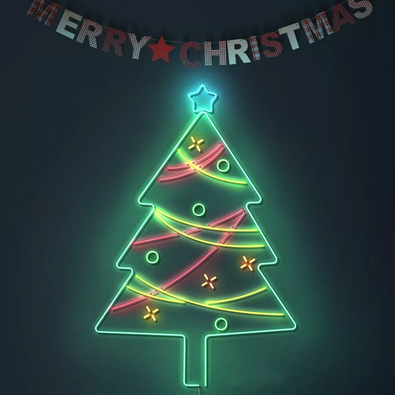 Xmas Tree Neon Sign