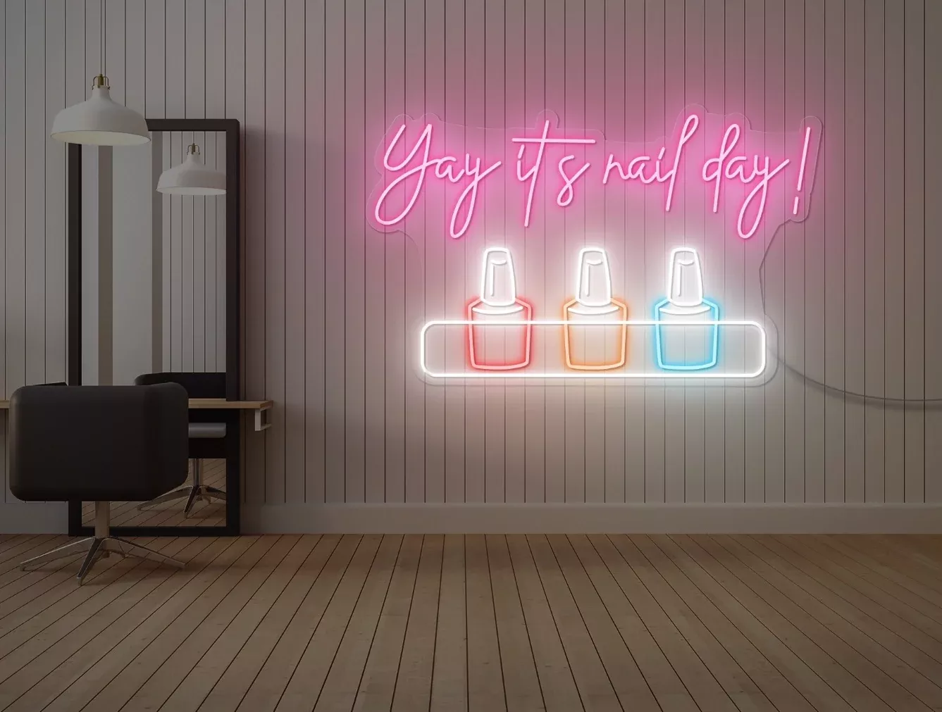 Yay it's Nail Day! LED Neon Sign