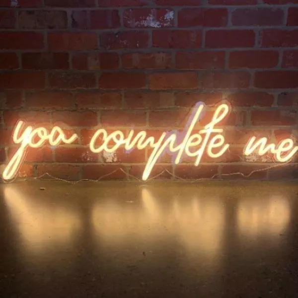 You Complete Me Aesthetic Neon Sign LED