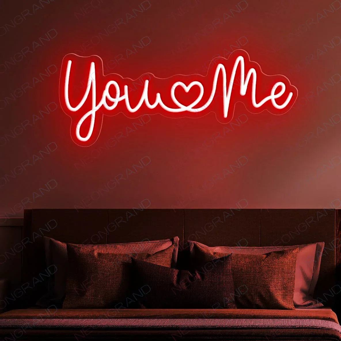 You And Me Neon Sign Love Led Light