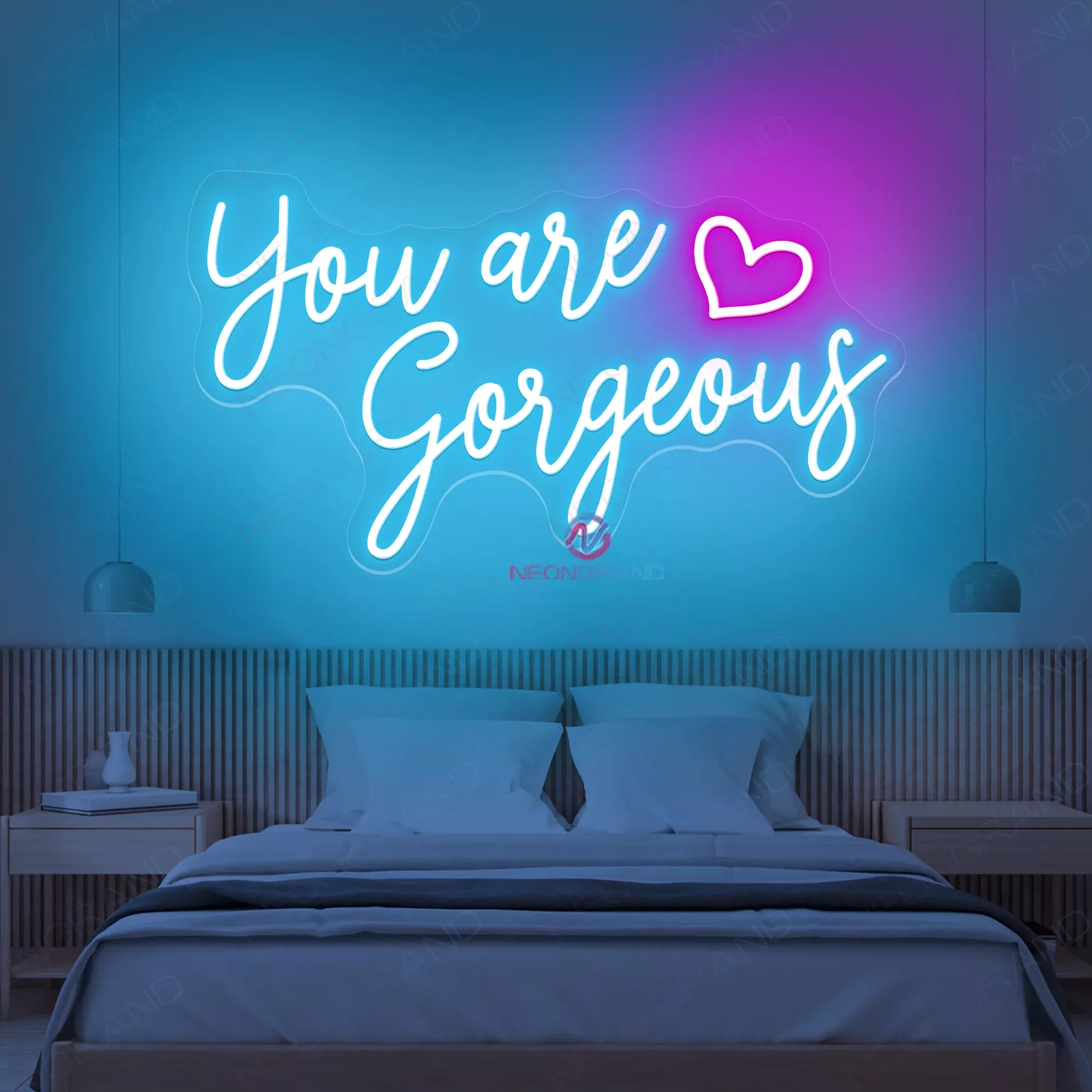 You're Gorgeous Neon Sign Inspirational Led Light