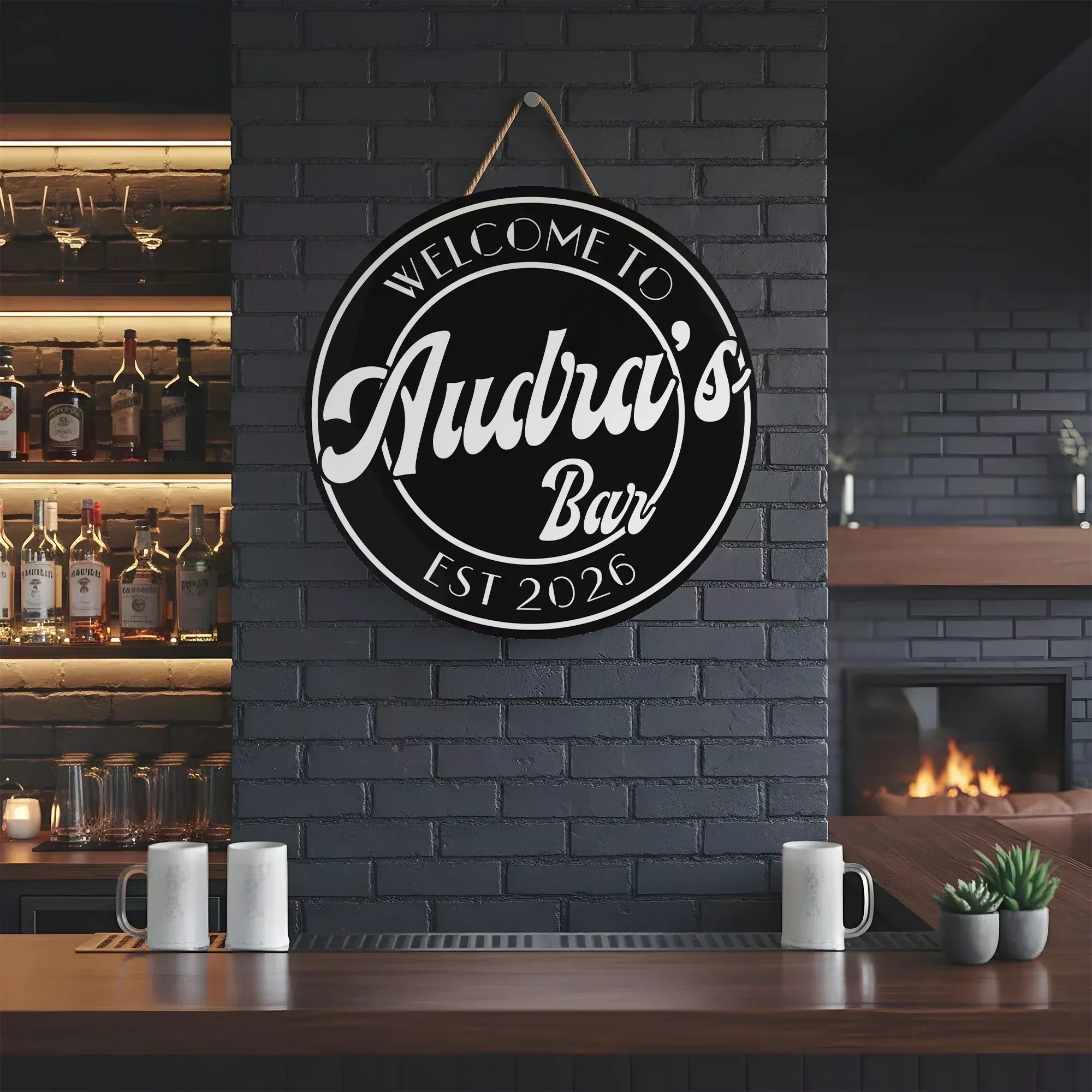 Your Bar Custom Wood Sign