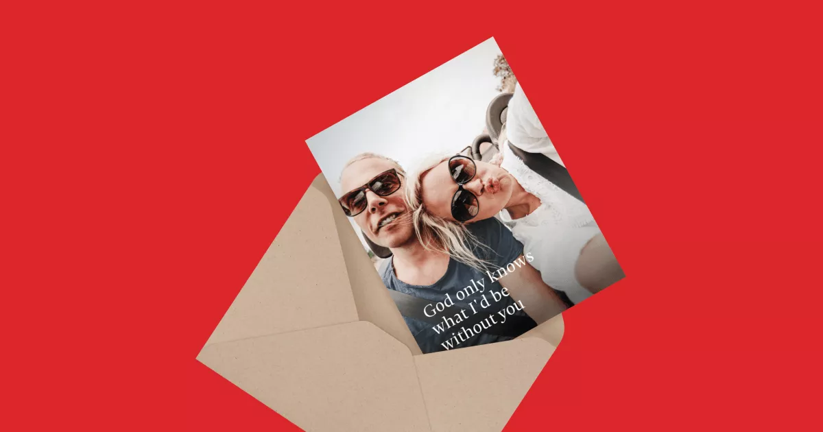 Your Image & Text Folded