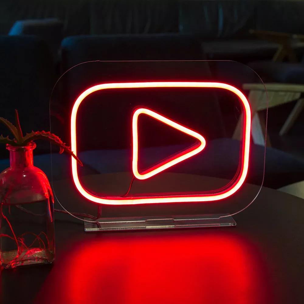 YouTube Mini Neon LED Sign
