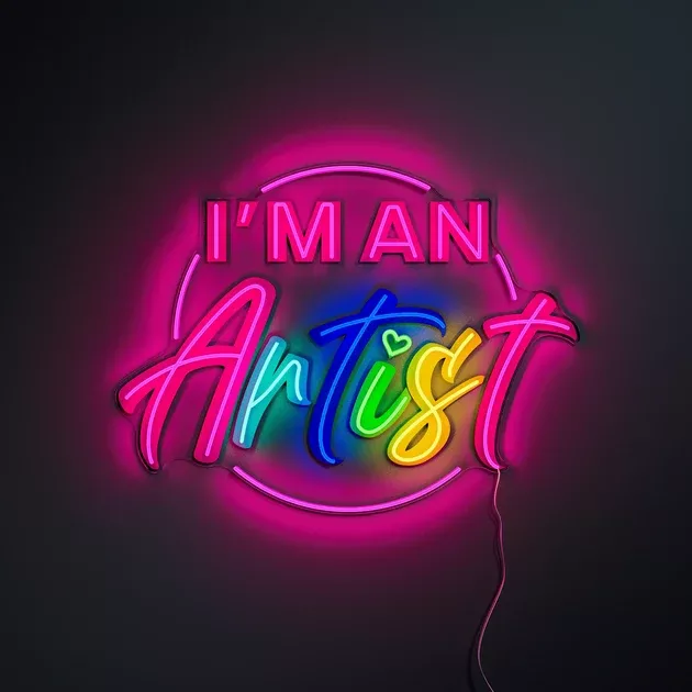 YPHawaii Fluid Art ARTISTLED neon sign