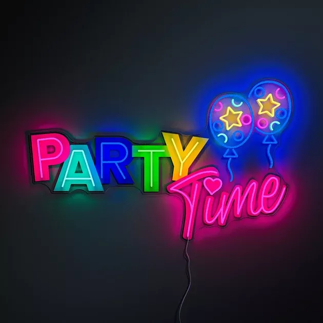 YPHawaii Fluid Art PARTYLED neon sign