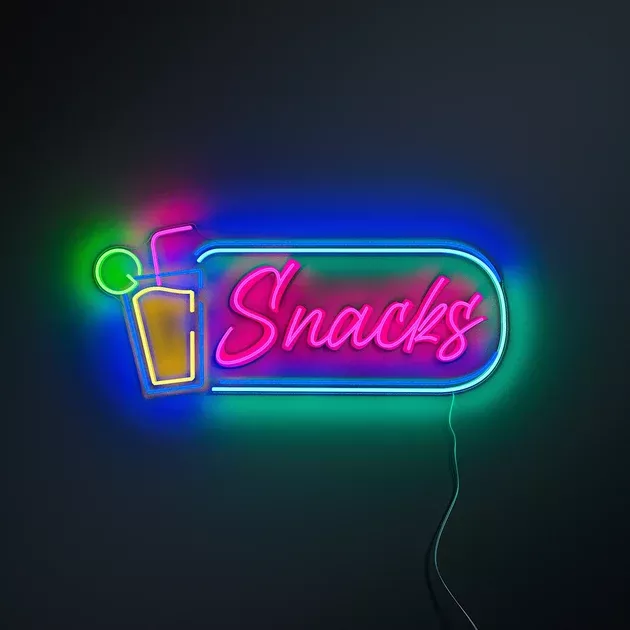 YPHawaii Fluid Art SnacksLED neon sign