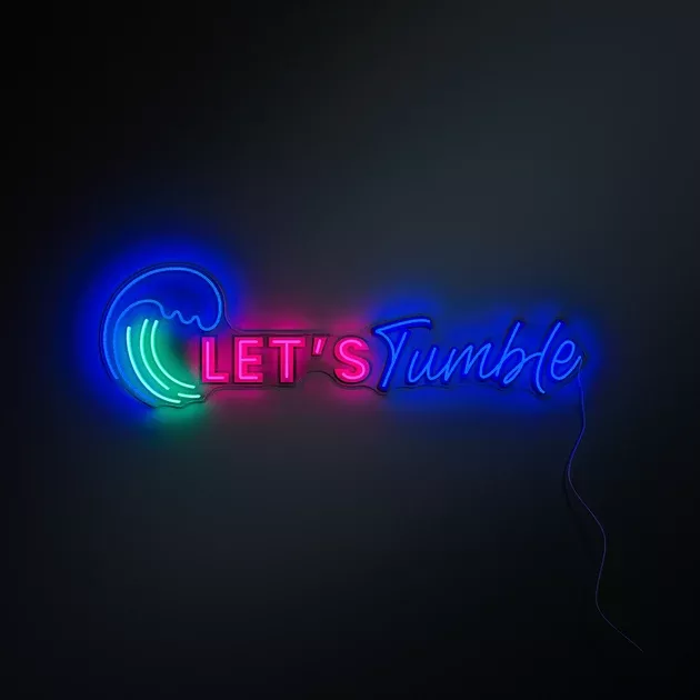 YPHawaii Fluid Art TUMBLELED neon sign