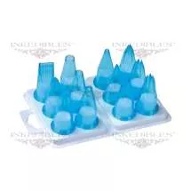 YummyArt 12 Piece Plastic Cake Decorating Nozzle Set - Inkedibles
